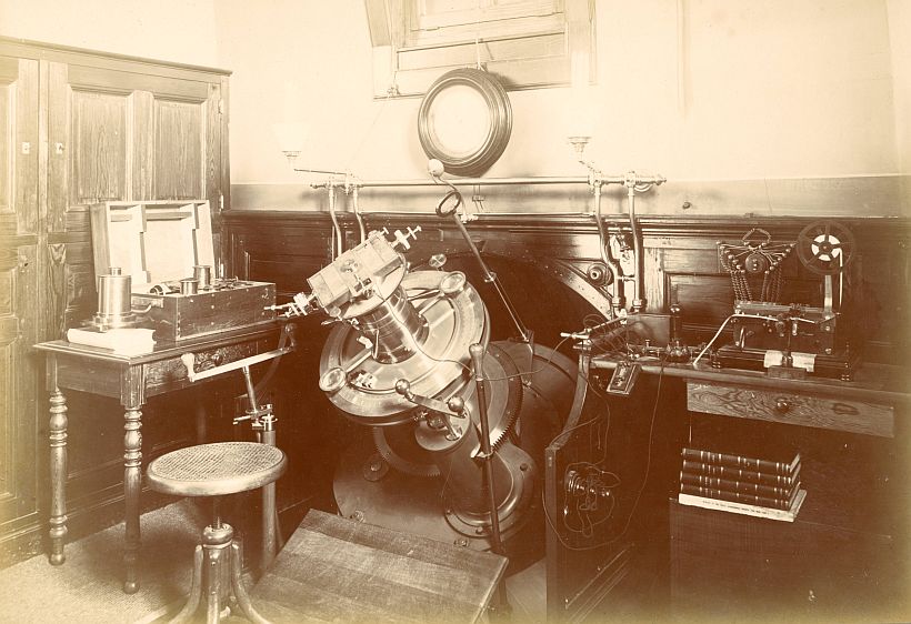 La salle d'observation du coudé vers 1905