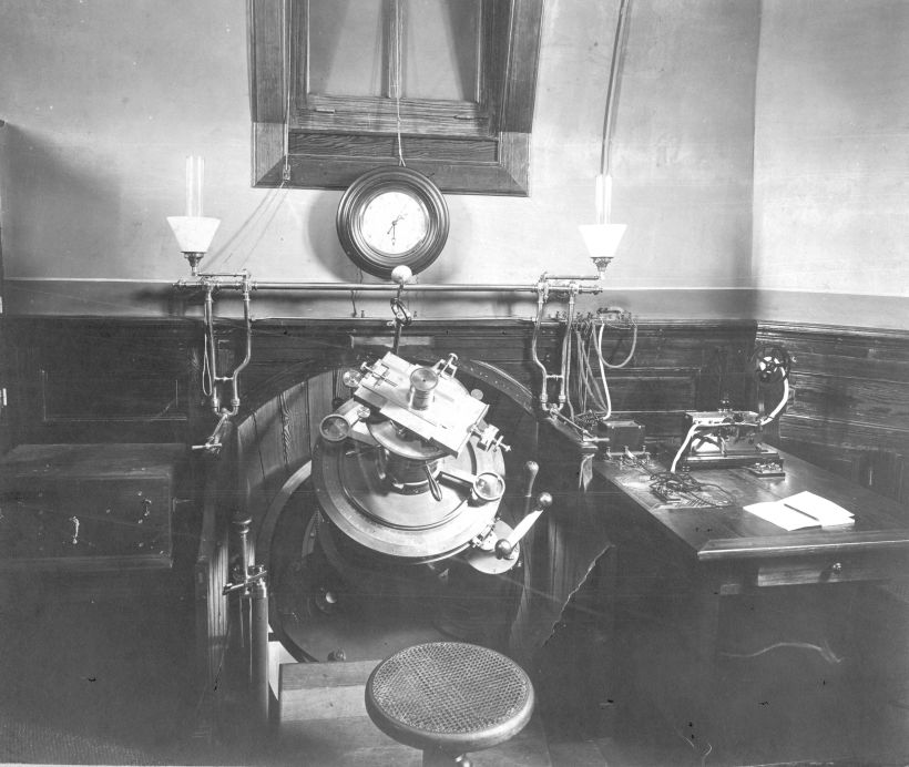 La salle d'observation du coudé vers 1895